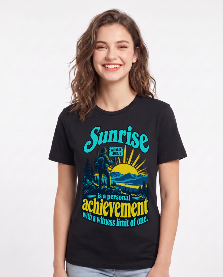 Hunting Black T-Shirt for Women – Everyday Expression Graphic Tee product image 3