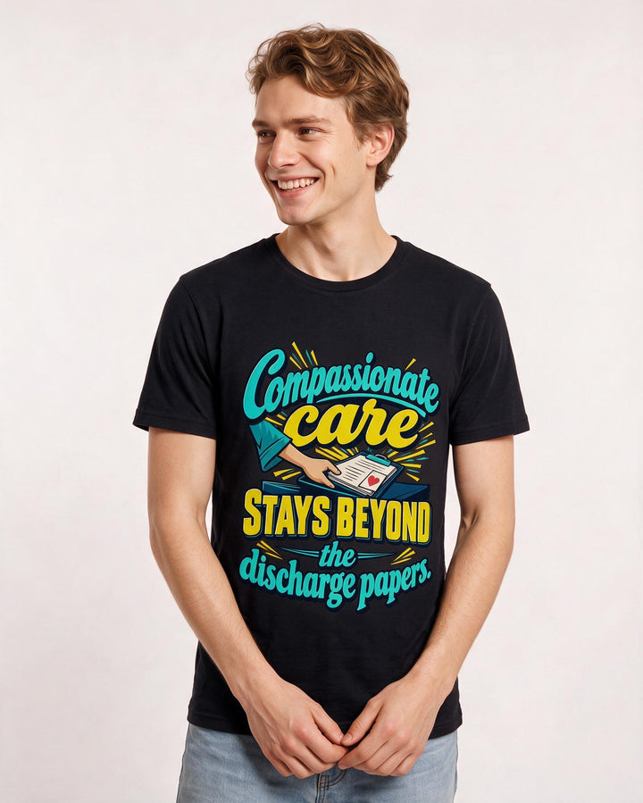 Nurse Black T-Shirt for Men – Nursing Life Graphic Tee product image 1