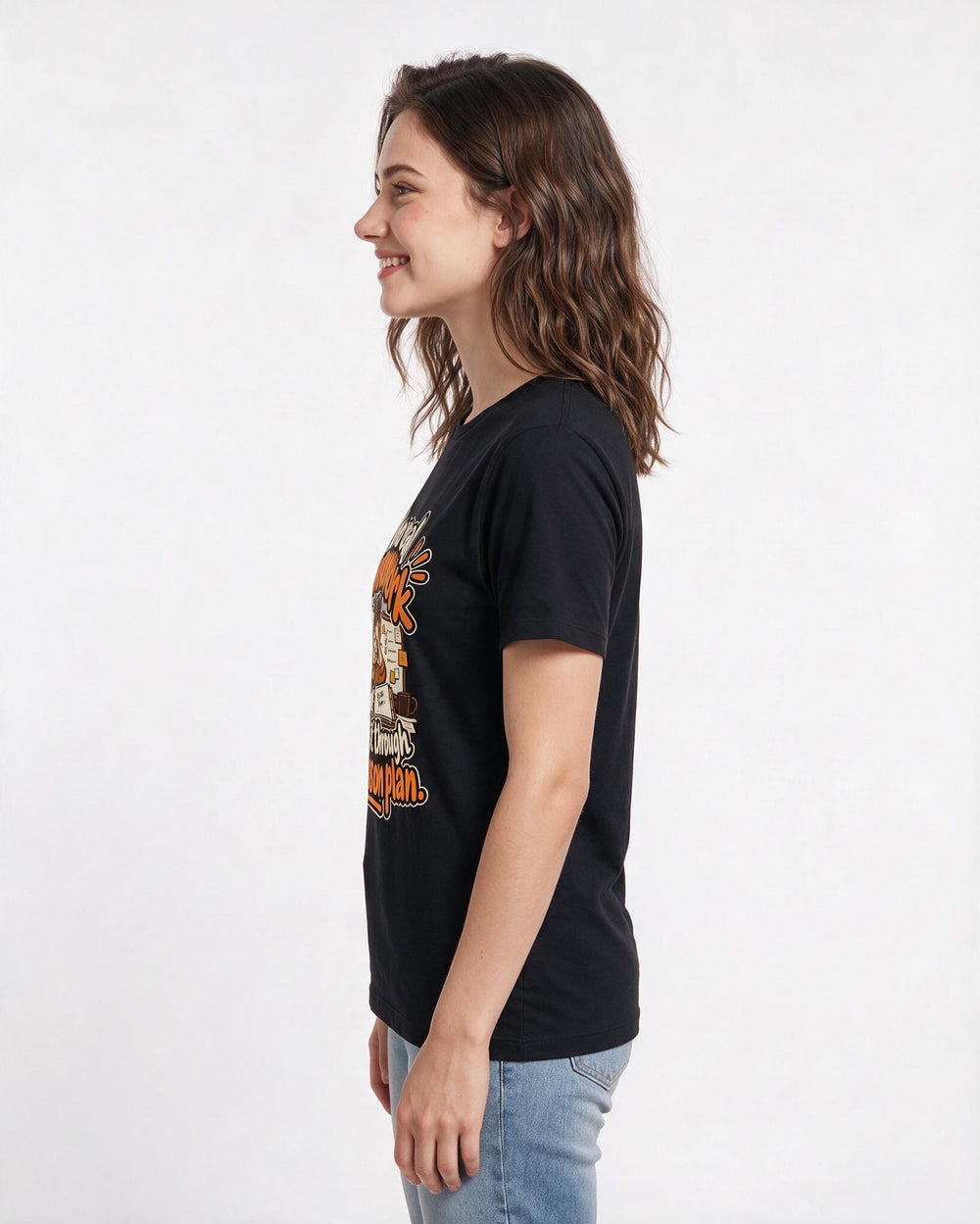 Teacher Black T-Shirt for Women – Everyday Expression Graphic Tee product image 2