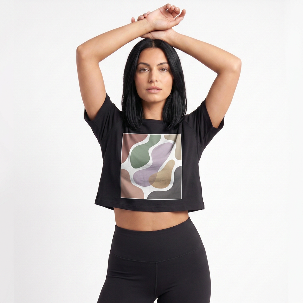 Casual Comfort Crop Top mockup 2