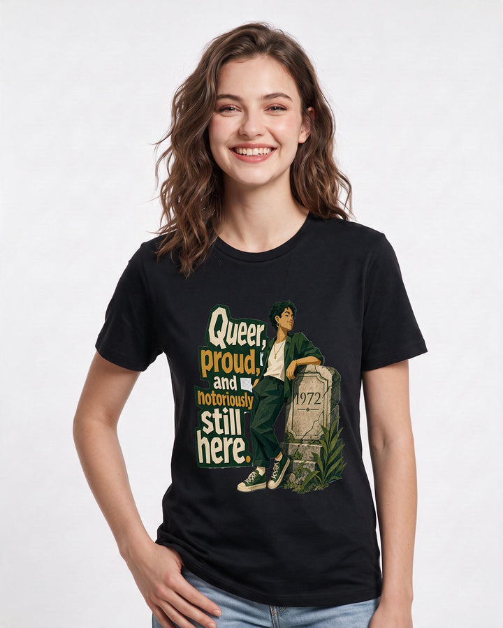 Pride Black T-Shirt for Women – Everyday Expression Graphic Tee product image 1