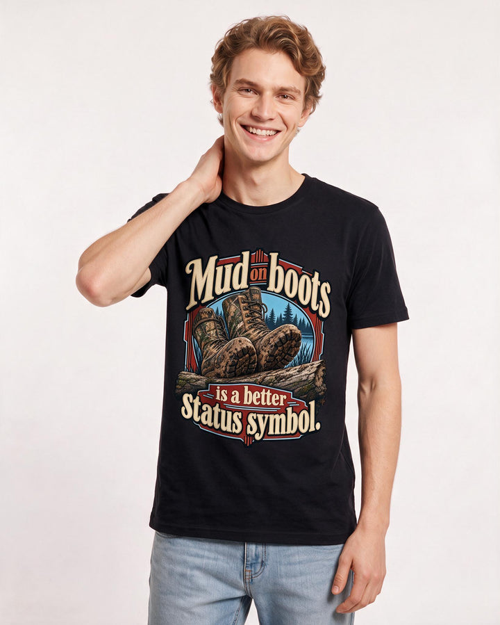 Hunting Black T-Shirt for Men – Everyday Expression Graphic Tee product image 1