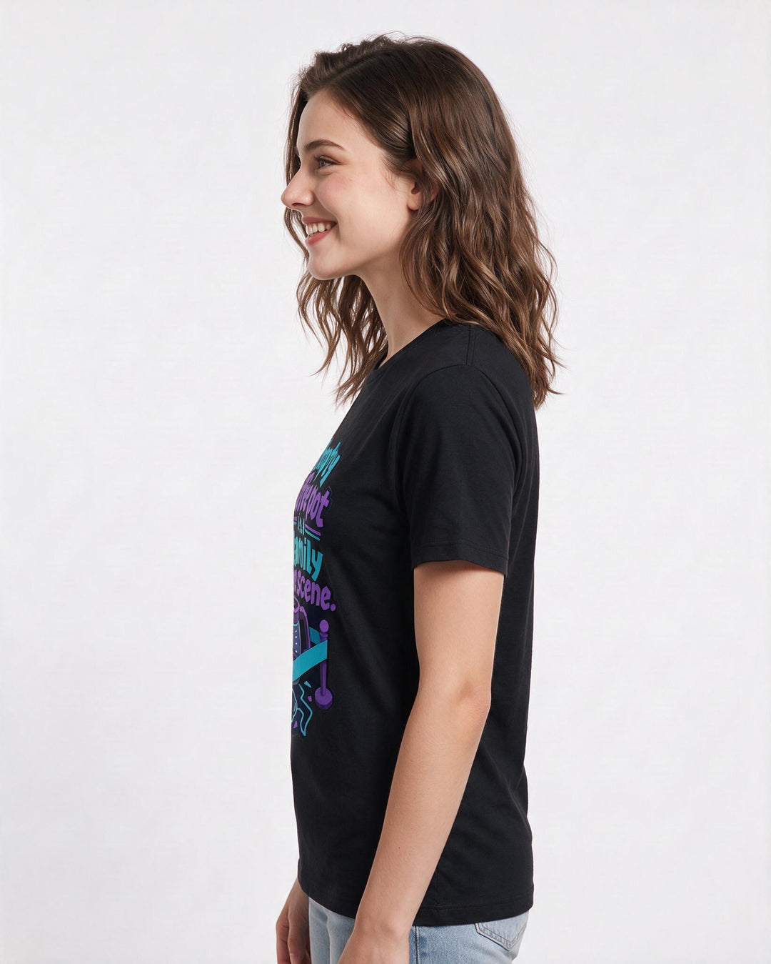 Mom Black T-Shirt for Women – Everyday Expression Graphic Tee product image 2