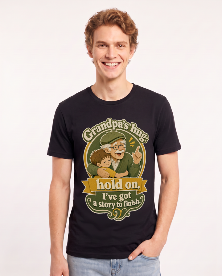 Grandpa Black T-Shirt for Men – Everyday Expression Graphic Tee product image 3