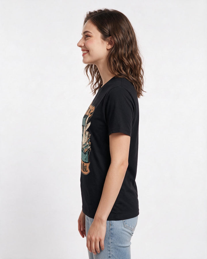 Christian Faith Black T-Shirt for Women – Everyday Expression Graphic Tee product image 2