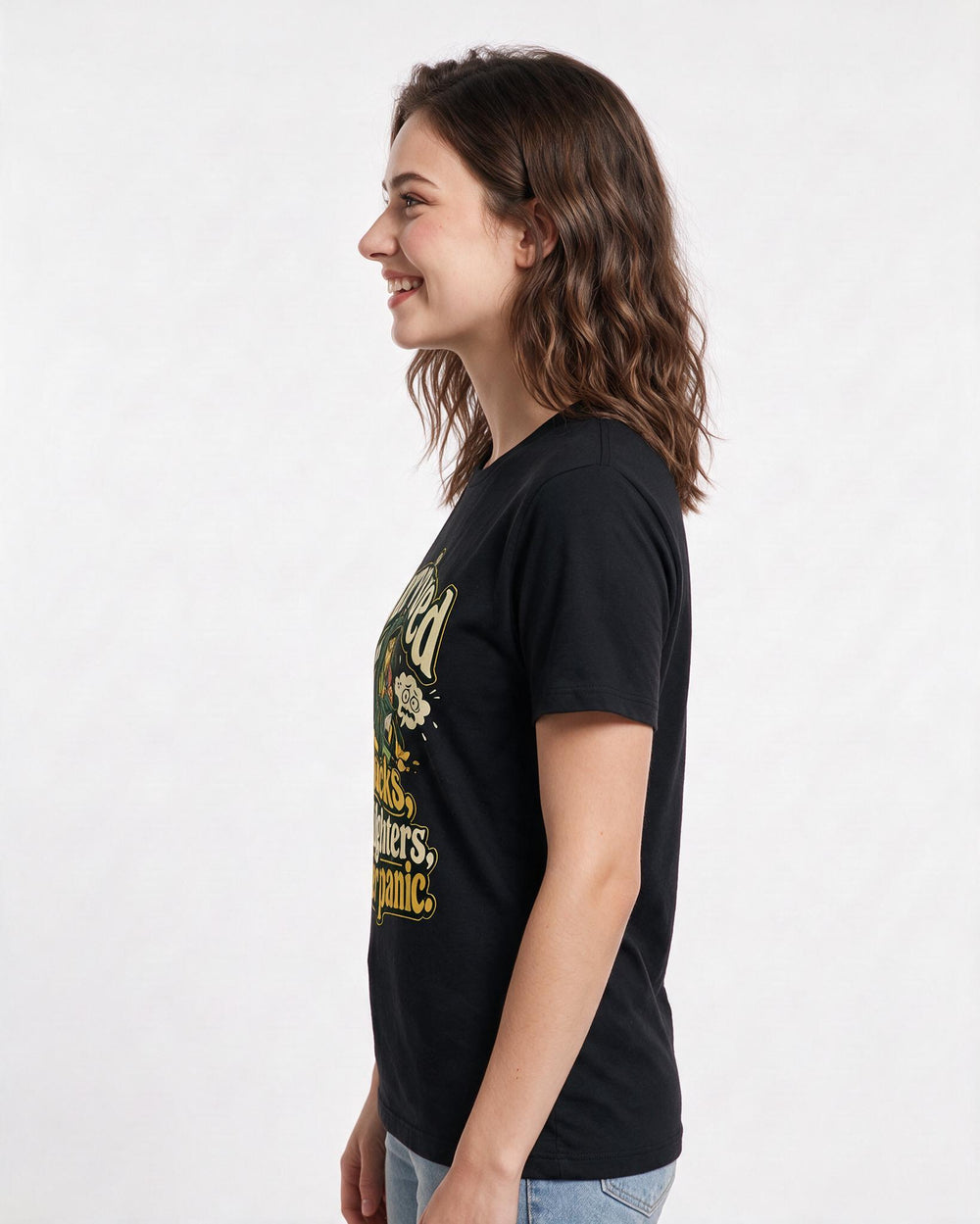 Graduation Black T-Shirt for Women – Everyday Expression Graphic Tee product image 2