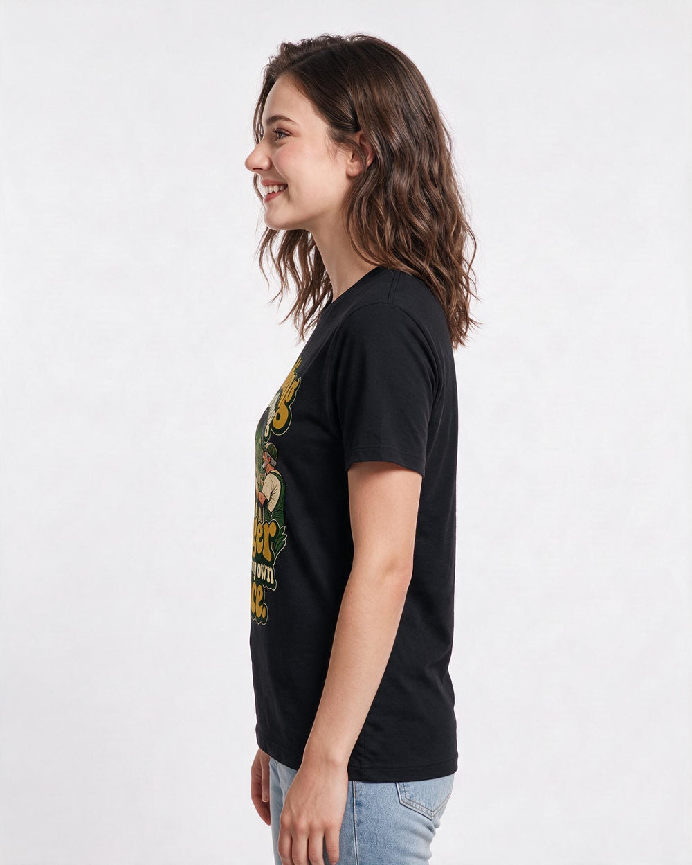 Patriotic Black T-Shirt for Women – Everyday Expression Graphic Tee product image 2