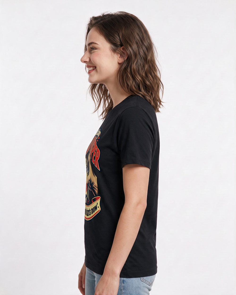 Beer Black T-Shirt for Women – Everyday Expression Graphic Tee product image 2