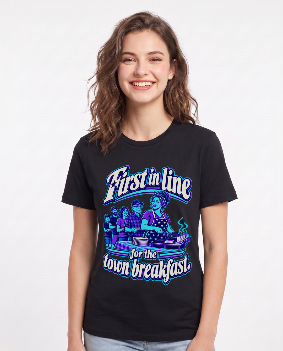 Patriotic Black T-Shirt for Women – Everyday Expression Graphic Tee product image 3