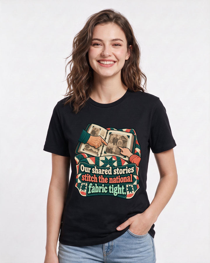 Patriotic Black T-Shirt for Women – Everyday Expression Graphic Tee product image 1