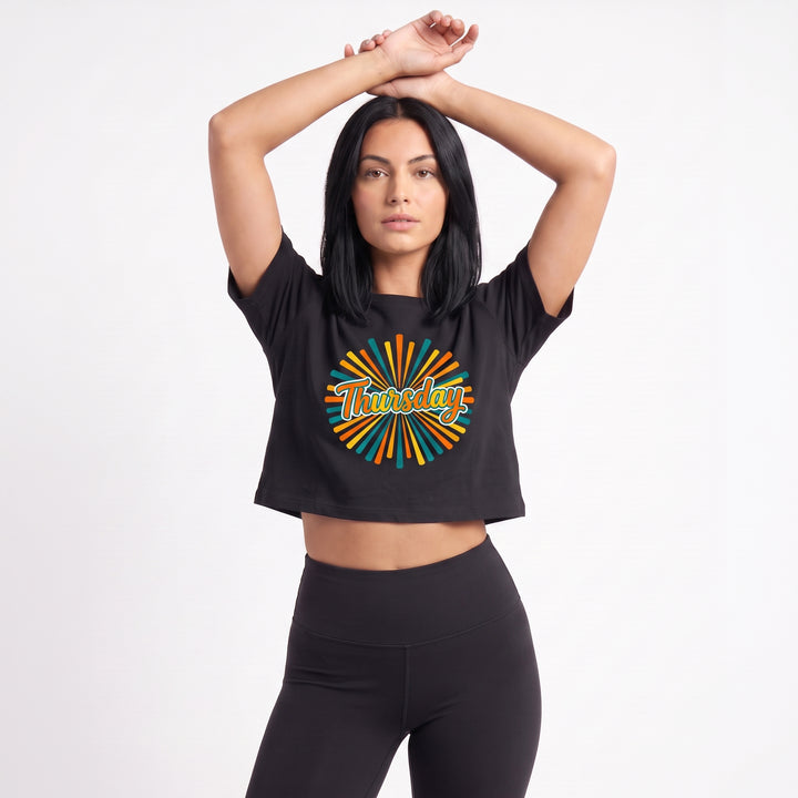 Vibrant Thursday Sunburst Crop Top product photo 2