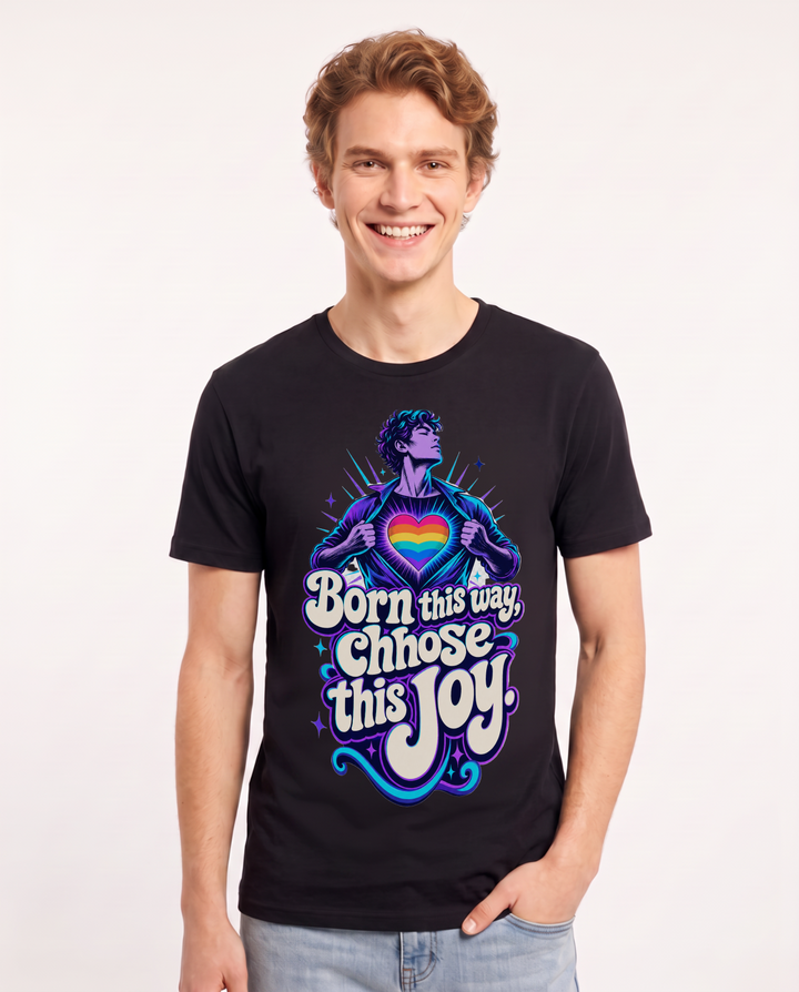 Pride Black T-Shirt for Men – Everyday Expression Graphic Tee product image 3