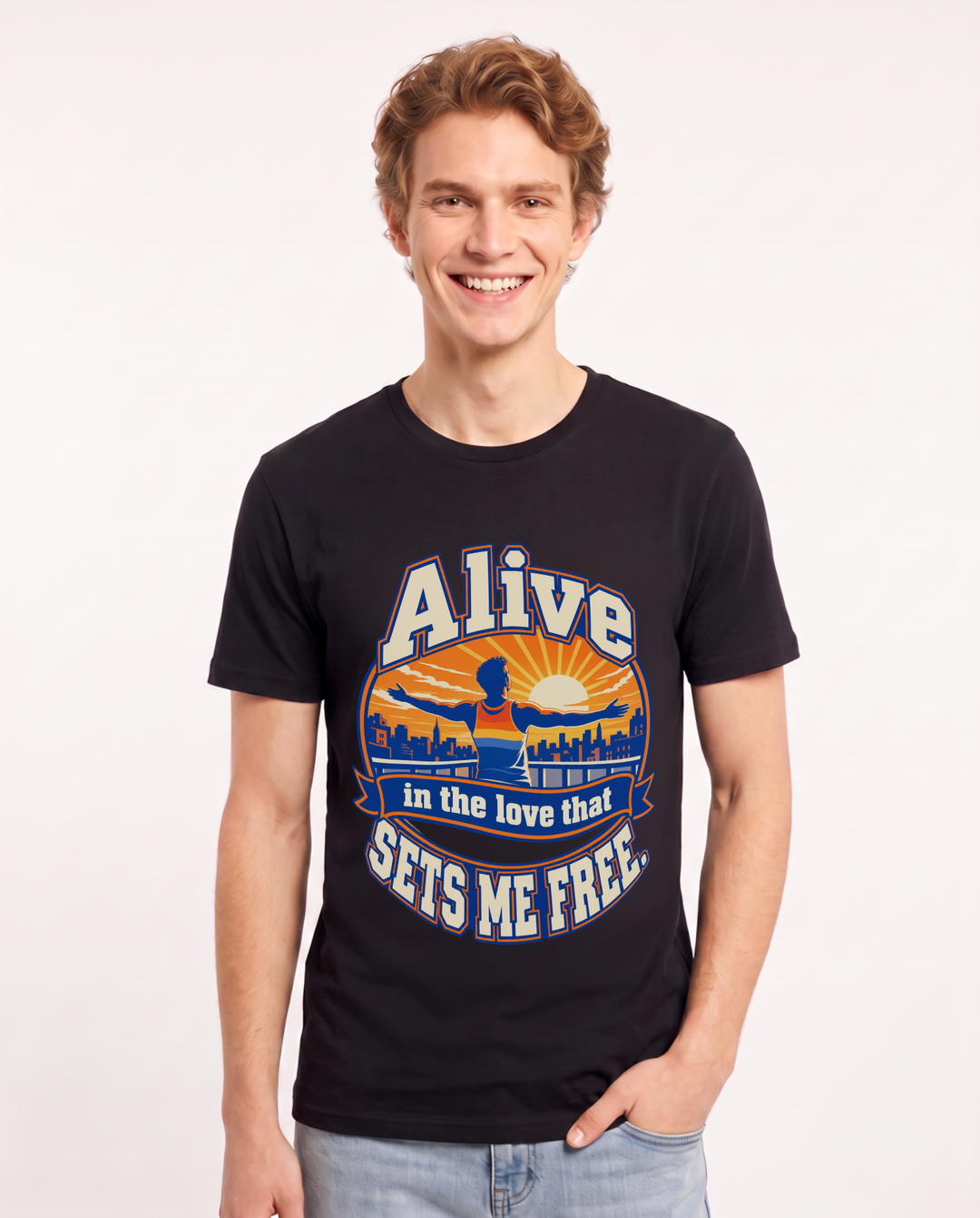 Pride Black T-Shirt for Men – Everyday Expression Graphic Tee product image 3