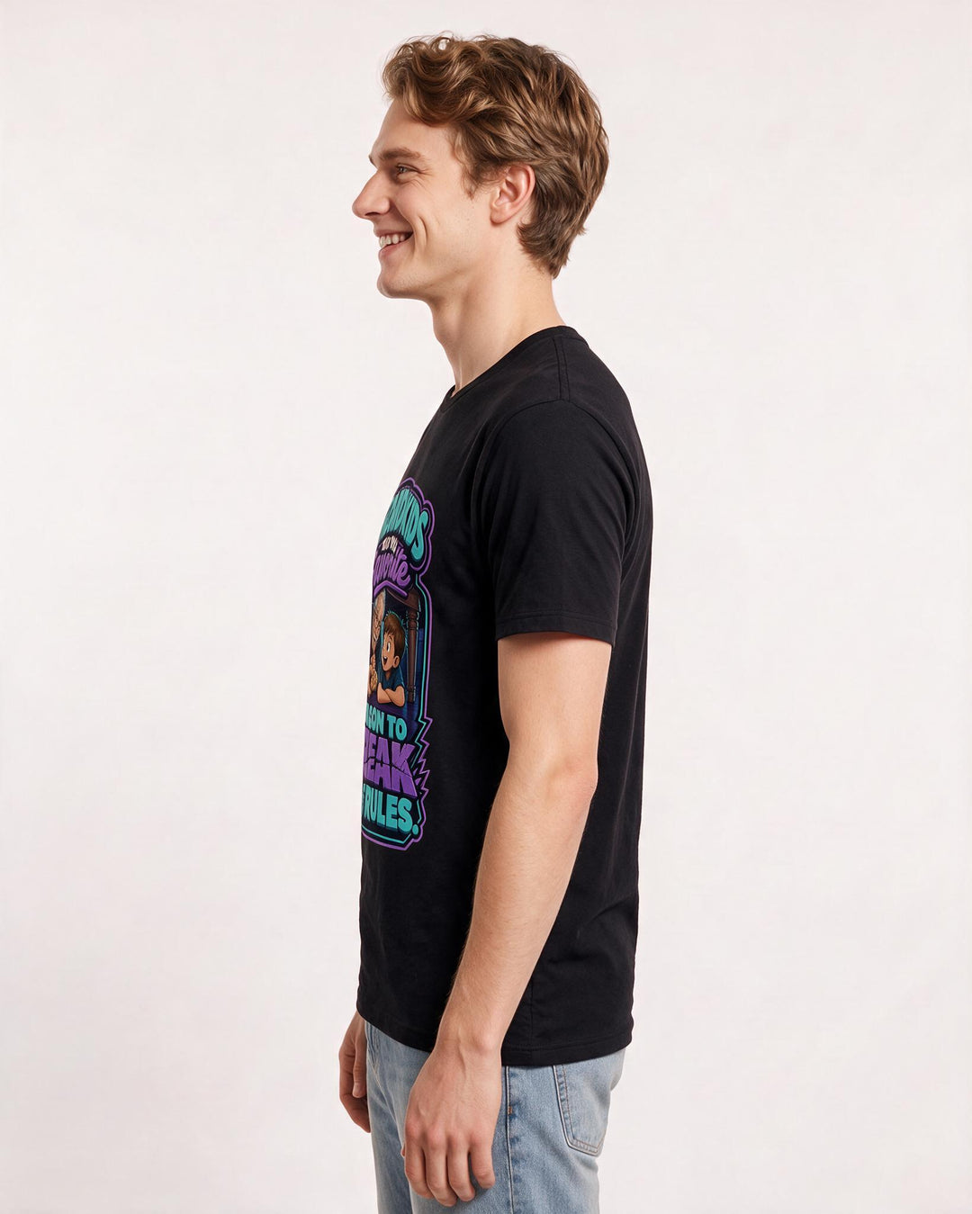 Grandparent Black T-Shirt for Men – Everyday Expression Graphic Tee product image 2