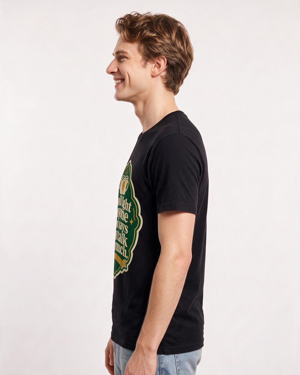 Couples Men's Black T-Shirt - I will fight anyone who says you talk product image 2