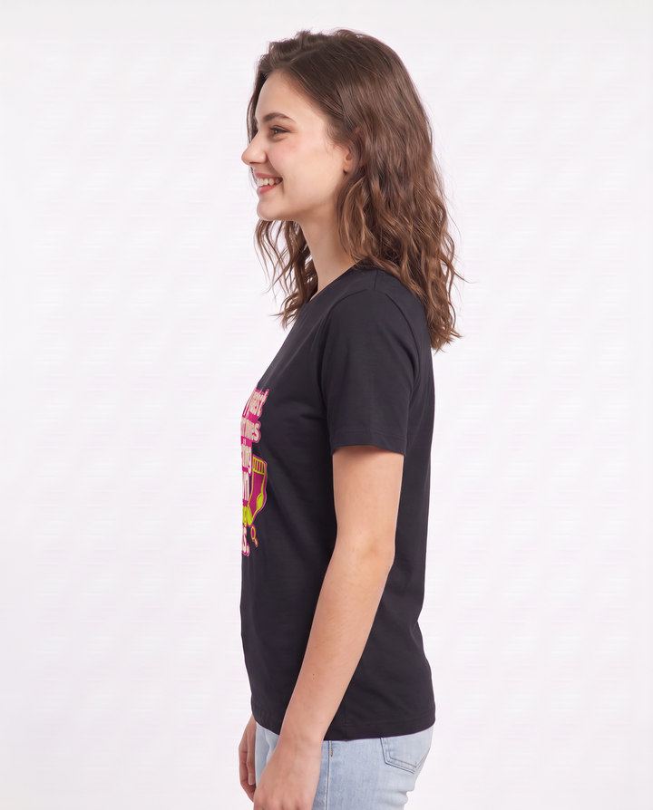 My greatest hunt involves tracking down matching socks. Women's Black T-Shirt product image 3