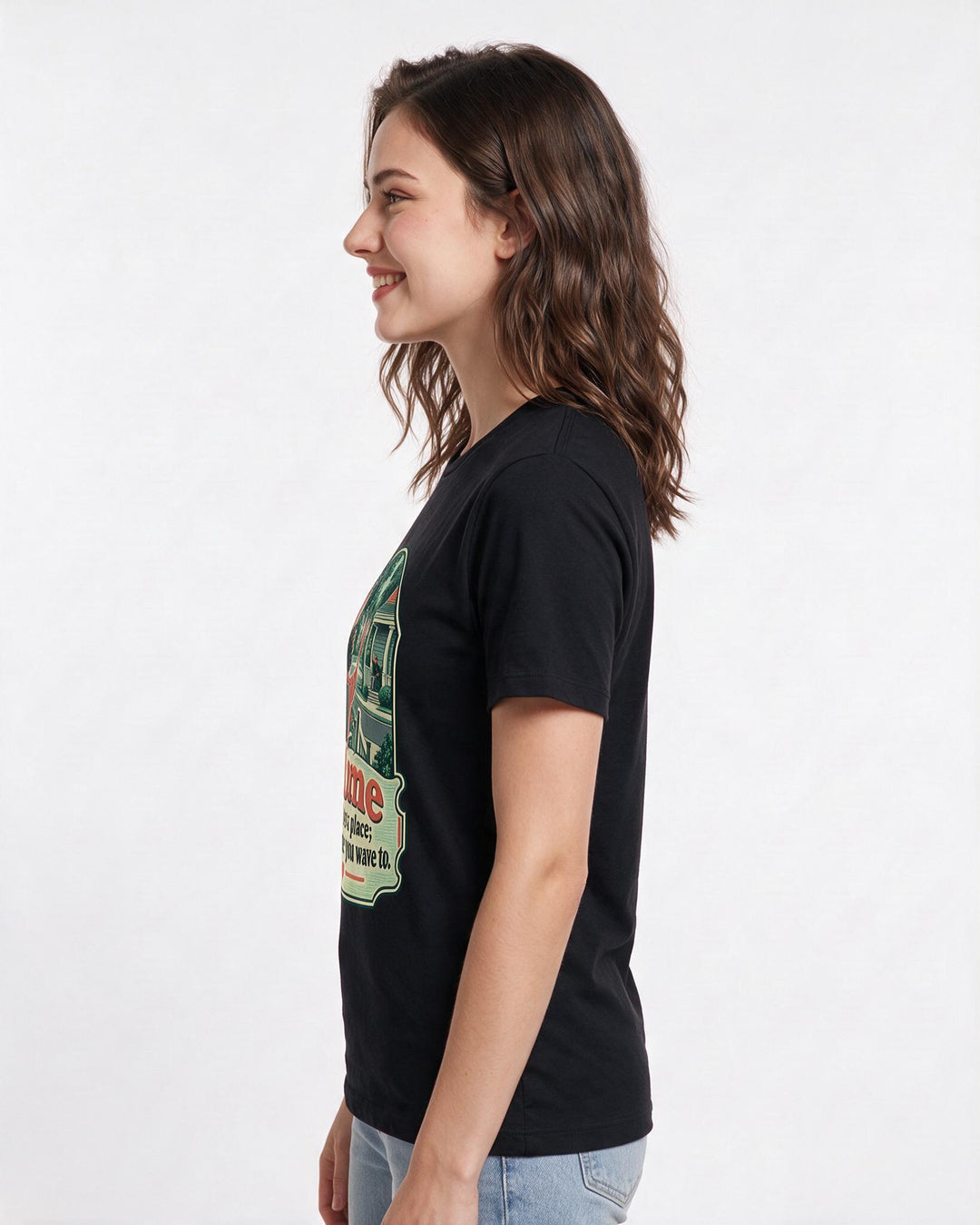 Patriotic Black T-Shirt for Women – Everyday Expression Graphic Tee product image 2