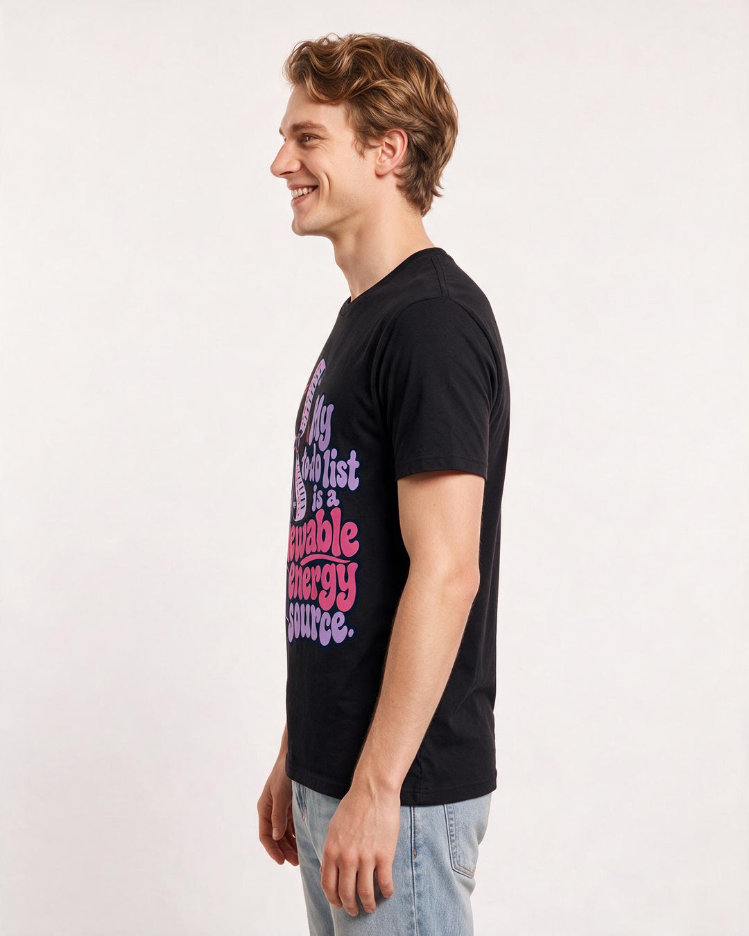 Meme Black T-Shirt for Men – Everyday Expression Graphic Tee product image 2