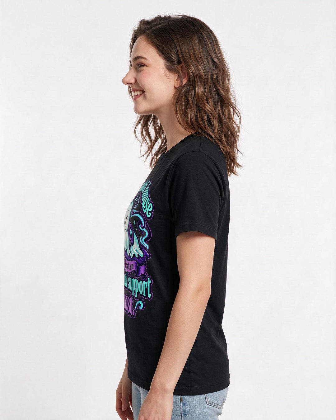 Halloween Black T-Shirt for Women – Halloween Theme Graphic Tee product image 2