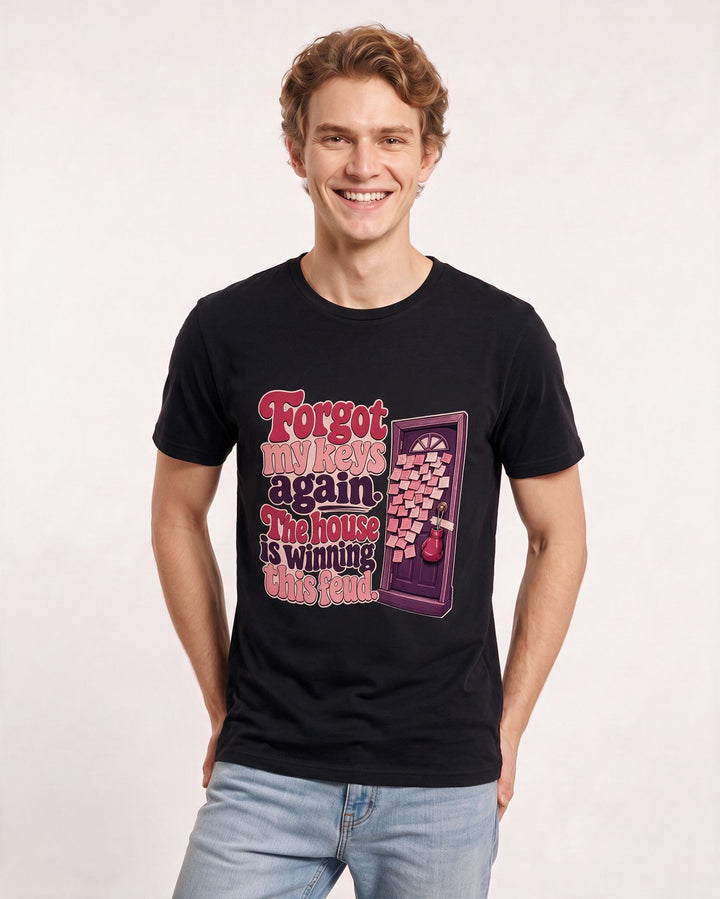 Meme Black T-Shirt for Men – Everyday Expression Graphic Tee product image 1