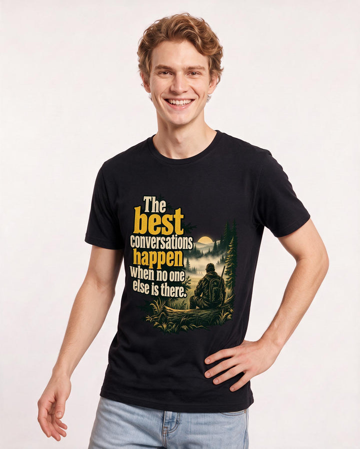 Hunting Black T-Shirt for Men – Everyday Expression Graphic Tee product image 1