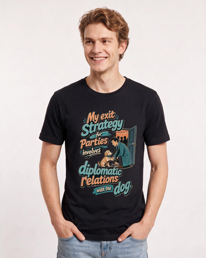 Meme Black T-Shirt for Men – Everyday Expression Graphic Tee product image 3