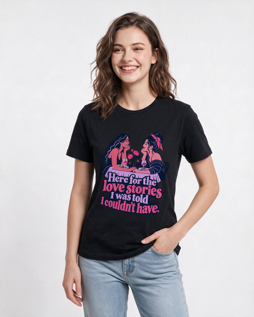Pride Black T-Shirt for Women – Everyday Expression Graphic Tee product image 1