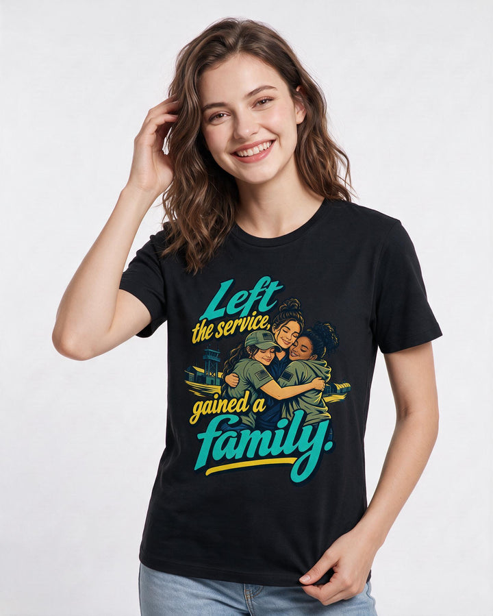 Veteran Black T-Shirt for Women – Everyday Expression Graphic Tee product image 1