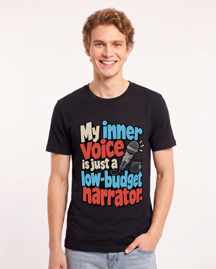 Meme Black T-Shirt for Men – Everyday Expression Graphic Tee product image 3