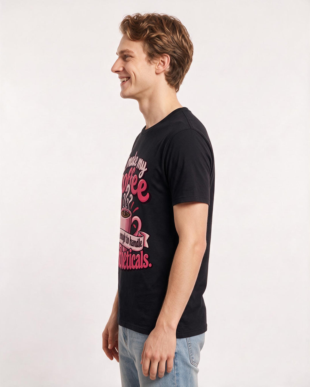 Teacher Black T-Shirt for Men – Everyday Expression Graphic Tee product image 2