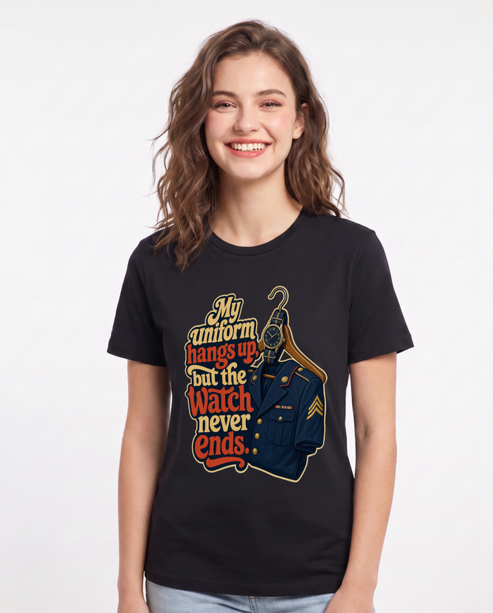 Veteran Black T-Shirt for Women – Everyday Expression Graphic Tee product image 3