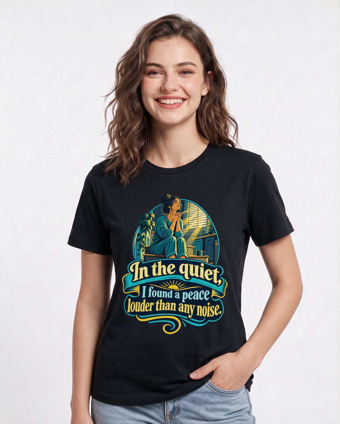 Christian Faith Black T-Shirt for Women – Everyday Expression Graphic Tee product image 1