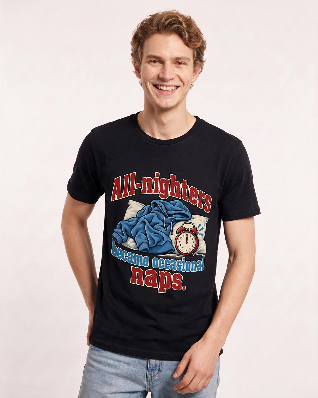 Graduation Black T-Shirt for Men – Everyday Expression Graphic Tee product image 1