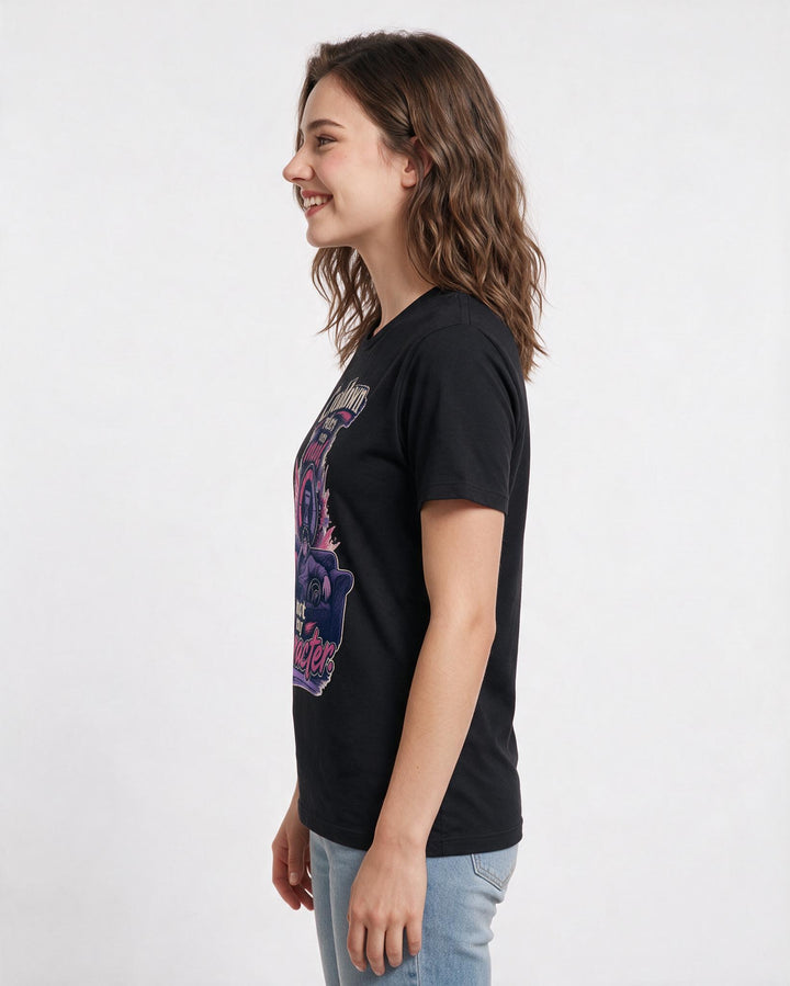 Gaming Black T-Shirt for Women – Game Night Graphic Tee product image 2