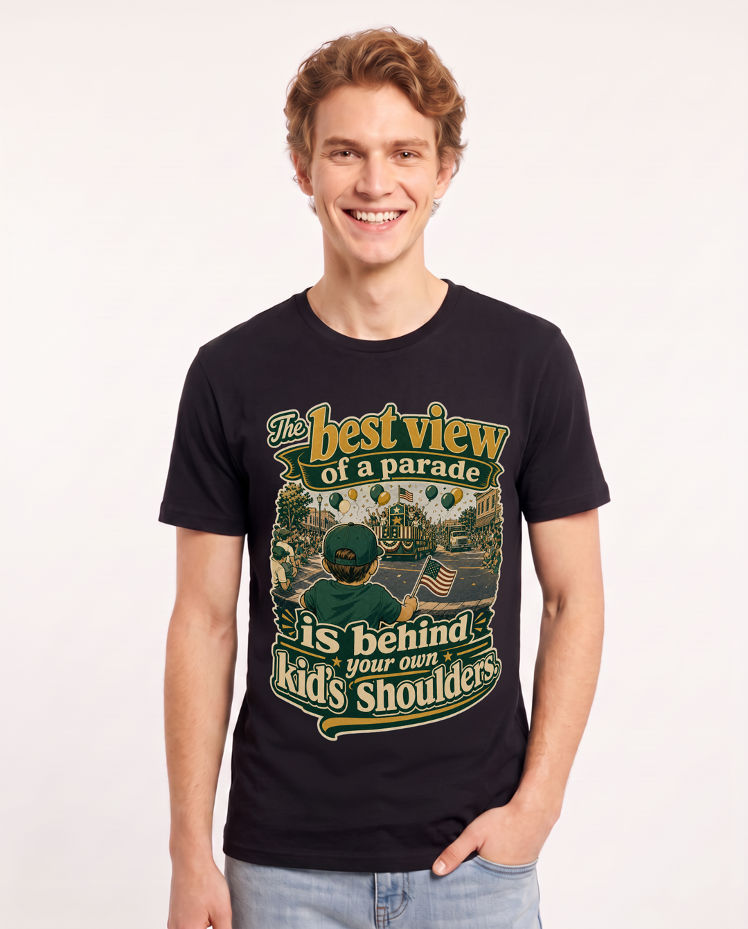 Patriotic Black T-Shirt for Men – Everyday Expression Graphic Tee product image 3