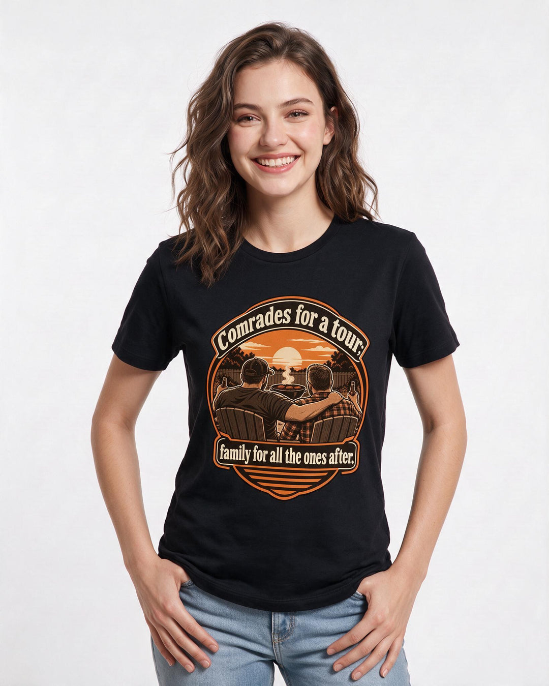 Veteran Black T-Shirt for Women – Everyday Expression Graphic Tee product image 1