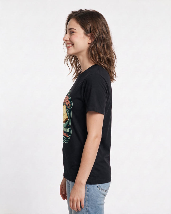 Dog Lover Black T-Shirt for Women – Everyday Expression Graphic Tee product image 2