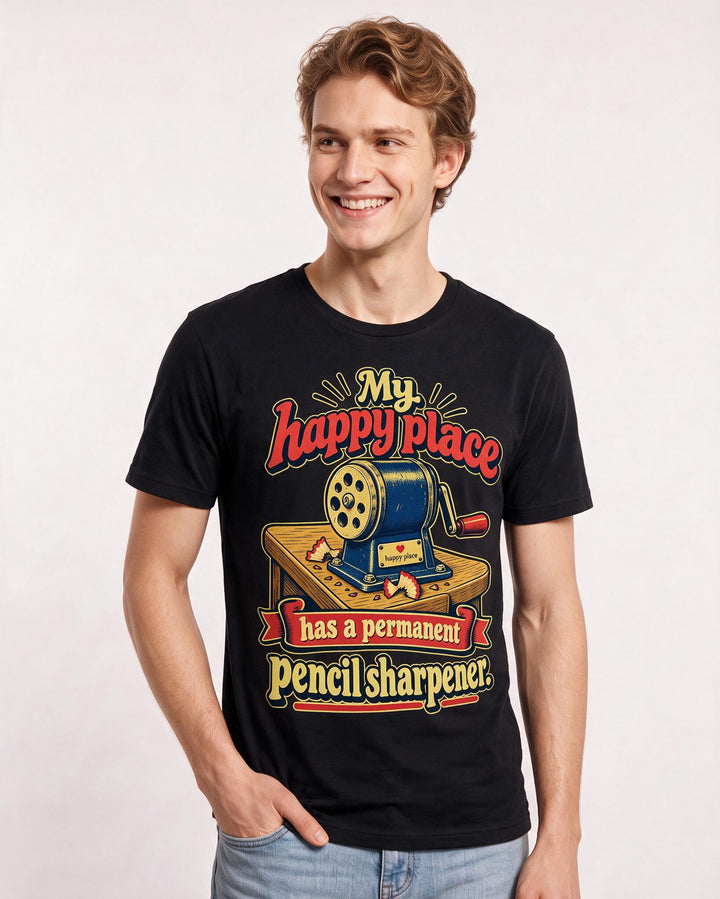 Teacher Black T-Shirt for Men – Everyday Expression Graphic Tee product image 1