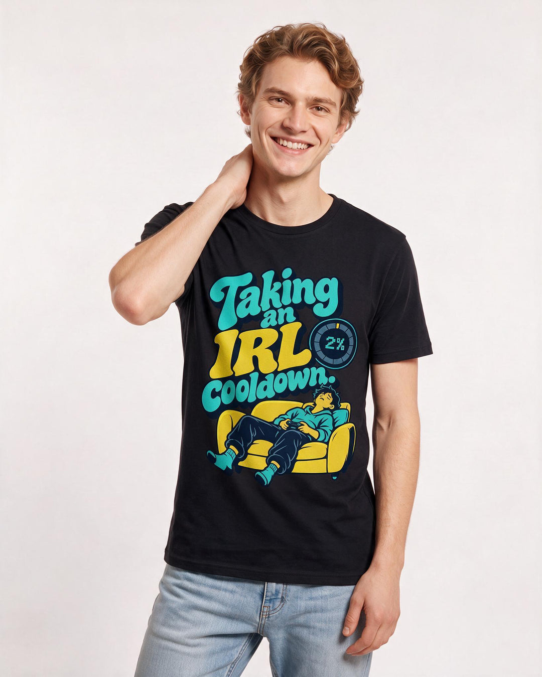 Gaming Black T-Shirt for Men – Game Night Graphic Tee product image 1