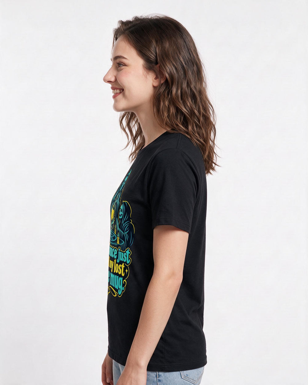Halloween Black T-Shirt for Women – Halloween Theme Graphic Tee product image 2