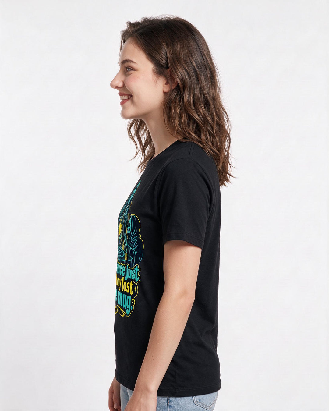 Halloween Black T-Shirt for Women – Halloween Theme Graphic Tee product image 2