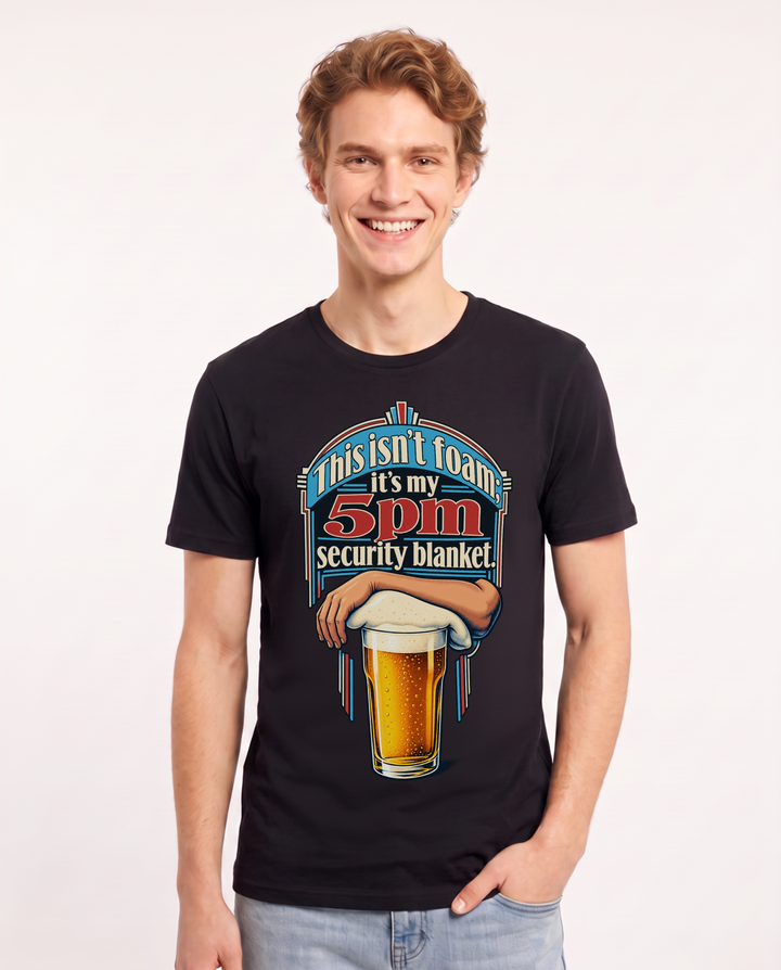 Beer Black T-Shirt for Men – Everyday Expression Graphic Tee product image 3