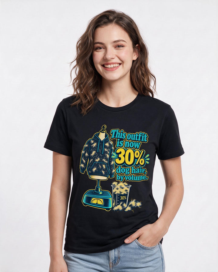 Cat Lover Black T-Shirt for Women – Everyday Expression Graphic Tee product image 1