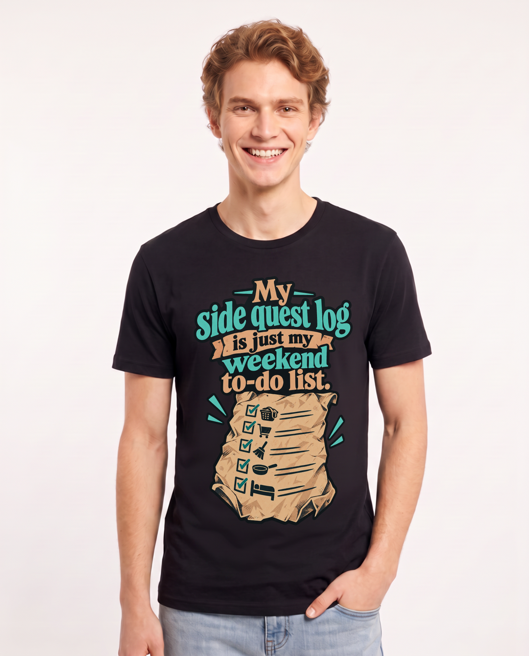 Gaming Black T-Shirt for Men – Game Night Graphic Tee product image 3