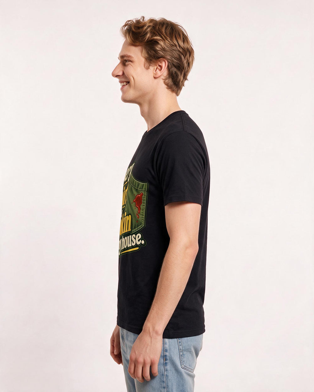 Grandparent Black T-Shirt for Men – Everyday Expression Graphic Tee product image 2