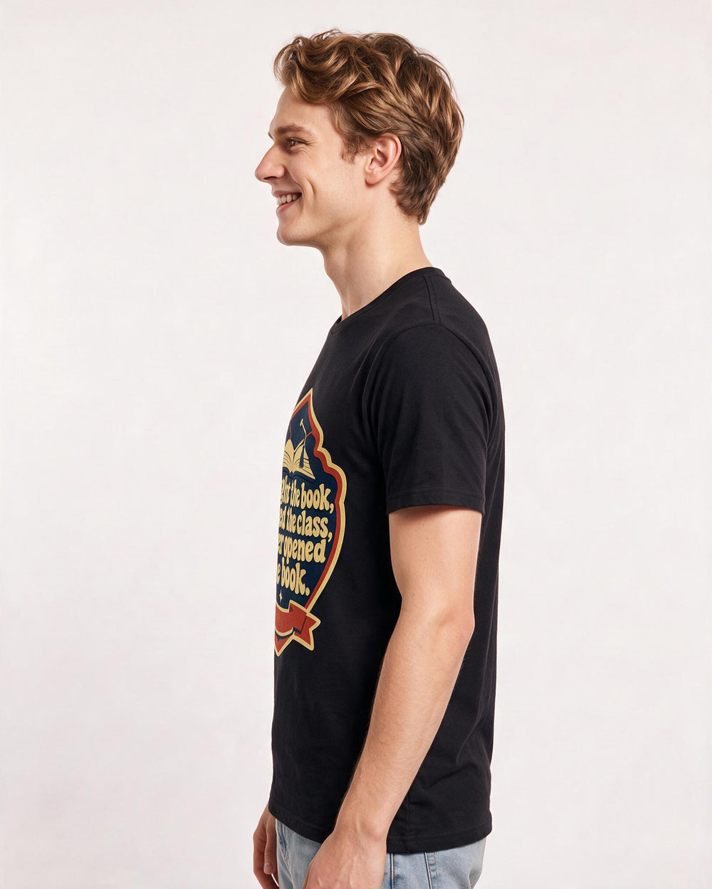 Graduation Gift Men's Black T-Shirt - Bought the book, passed the product image 2