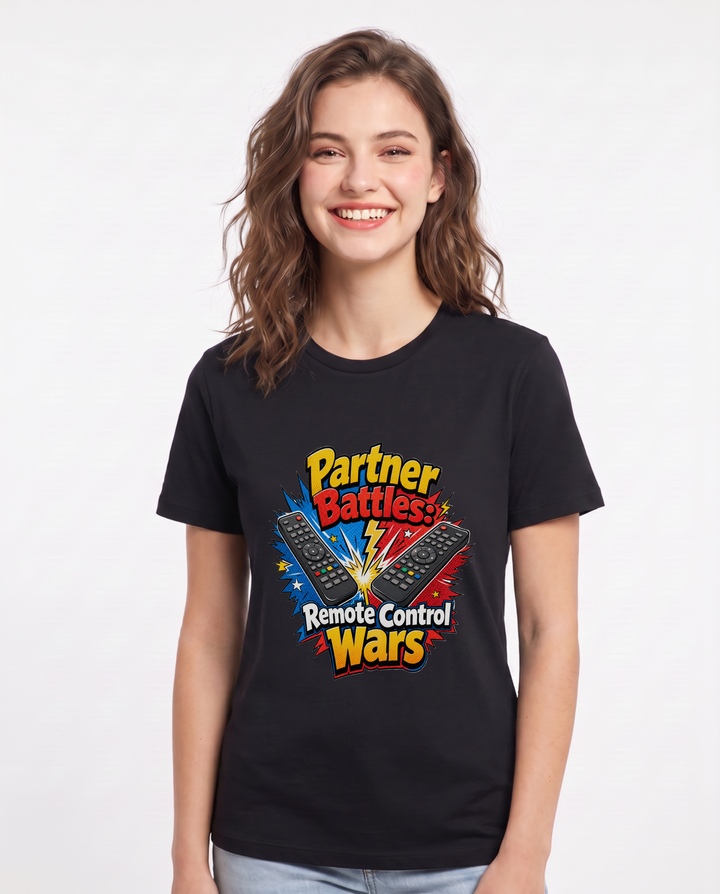 Partner Battles: Remote Control Wars Women's Black T-Shirt product image 2