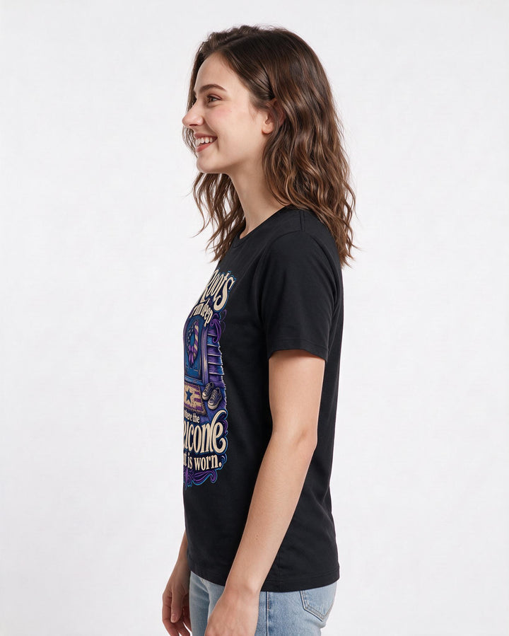 Patriotic Black T-Shirt for Women – Everyday Expression Graphic Tee product image 2