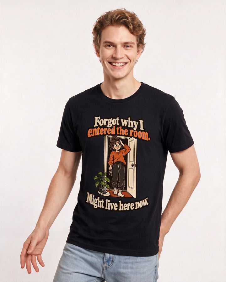Meme Black T-Shirt for Men – Everyday Expression Graphic Tee product image 1