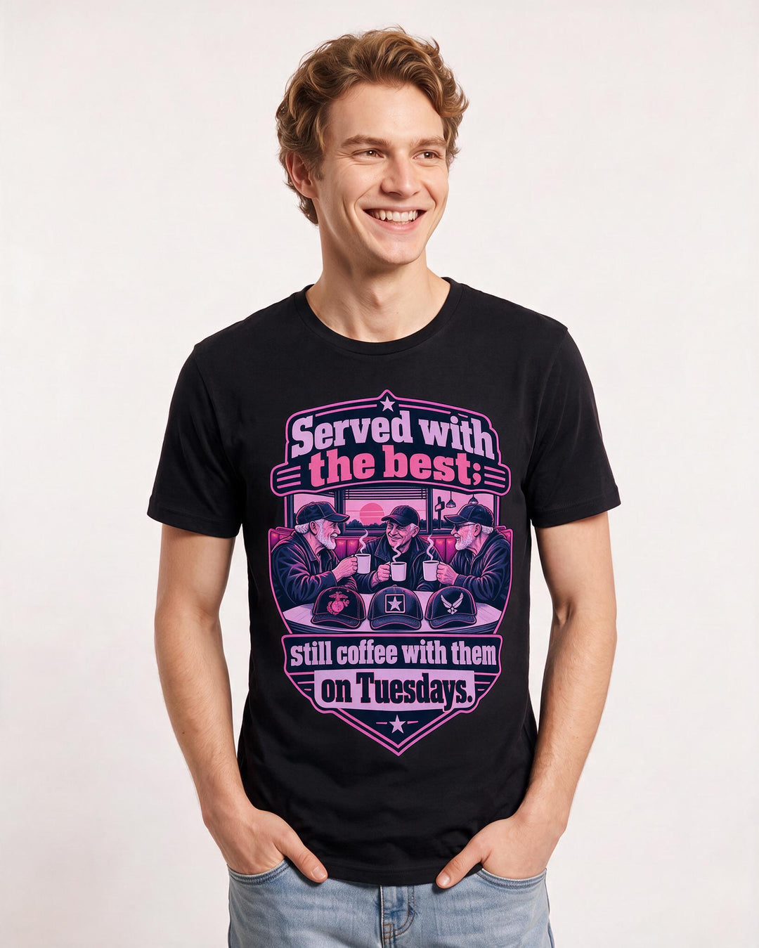 Veteran Black T-Shirt for Men – Everyday Expression Graphic Tee product image 1